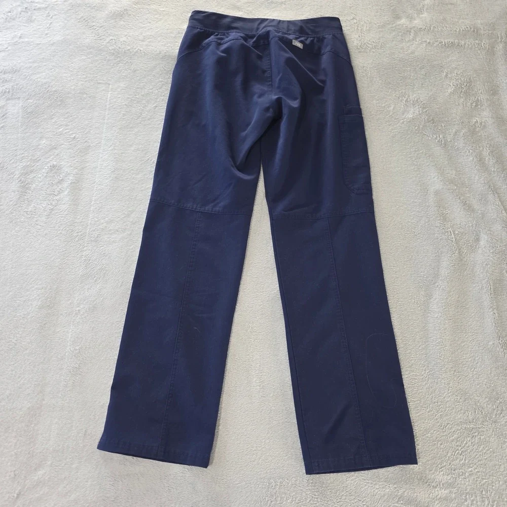 Figs Navy Blue Scrub Pants Technical Collection T21004 Mens Small Drawstring